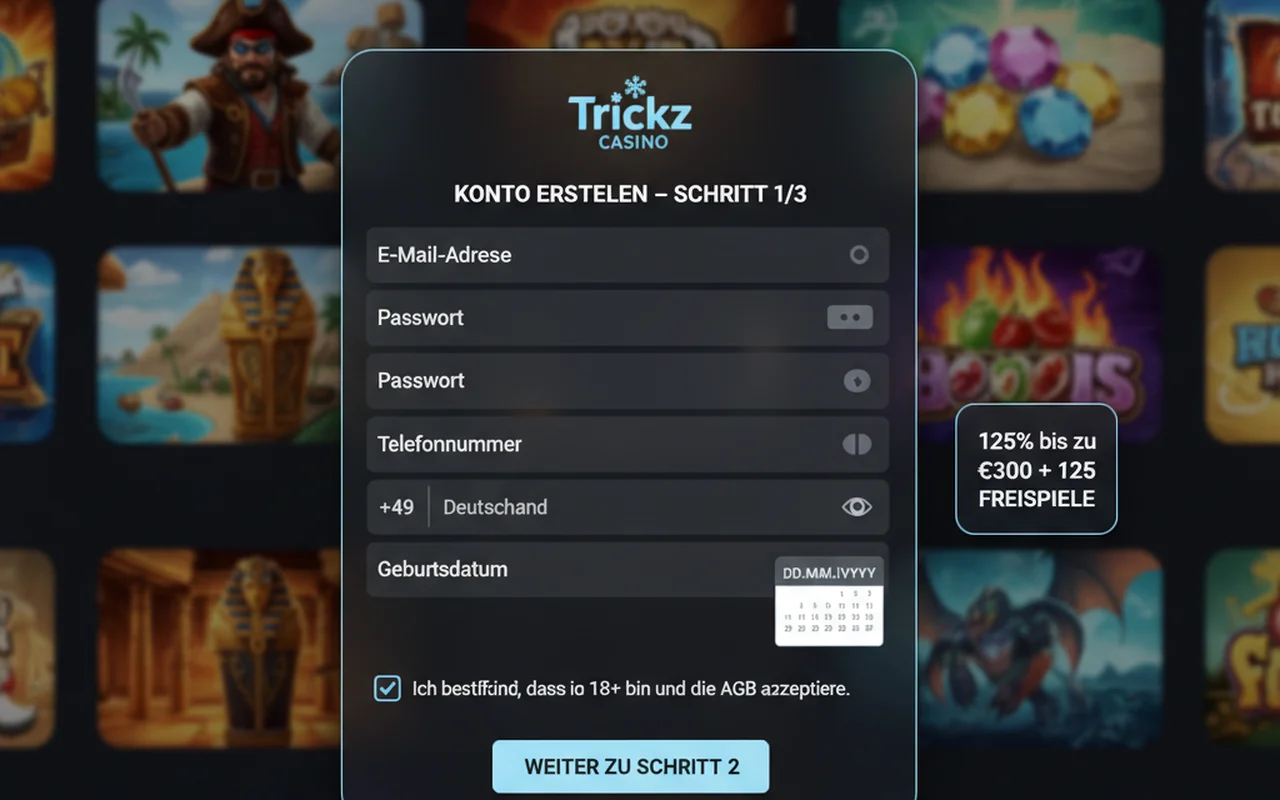 Registrierung in unter 60 Sekunden – Trickz Casino